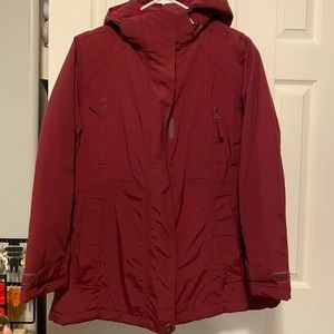 Lands End Squall Insulated Parka, PM, burgundy NWT